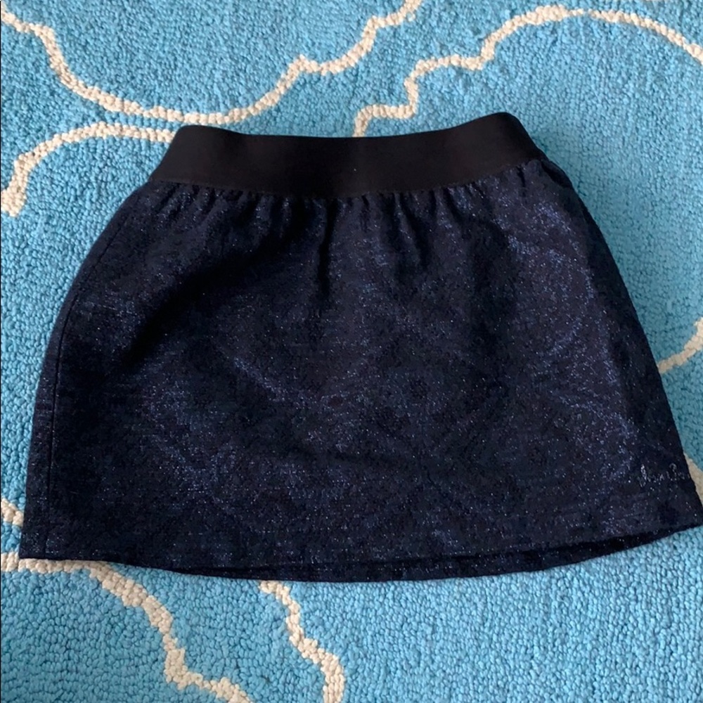 Jean Bourget metallic blue skirt size 3